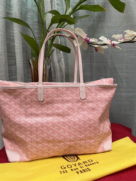 pink goyard bag|goyard pink tote bag.